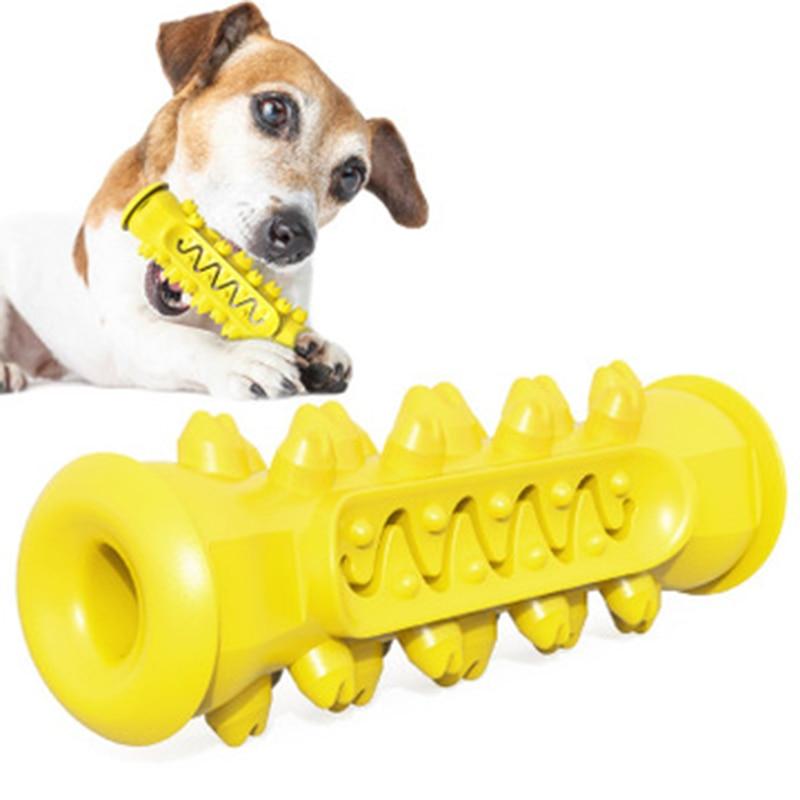 Dog Chew Toy for Teeth Cleaning - Durable Rubber Chewing Toy