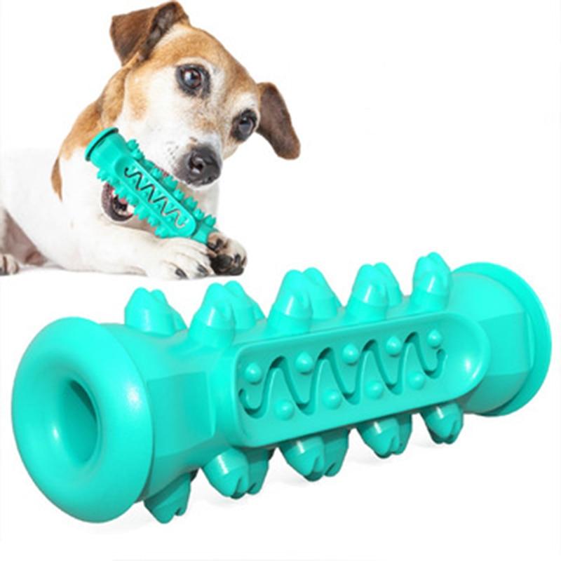 Dog Chew Toy for Teeth Cleaning - Durable Rubber Chewing Toy